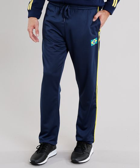Calca-Masculina-Esportiva-Brasil-Ace-em-Moletom-com-Listras-Laterais-Azul-Marinho-8842250-Azul_Marinho_1