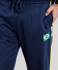 Calca-Masculina-Esportiva-Brasil-Ace-em-Moletom-com-Listras-Laterais-Azul-Marinho-8842250-Azul_Marinho_4