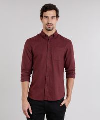 Camisa-Masculina-Comfort-em-Flanela-Manga-Longa-Vinho-8860673-Vinho_1
