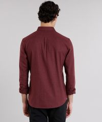 Camisa-Masculina-Comfort-em-Flanela-Manga-Longa-Vinho-8860673-Vinho_2