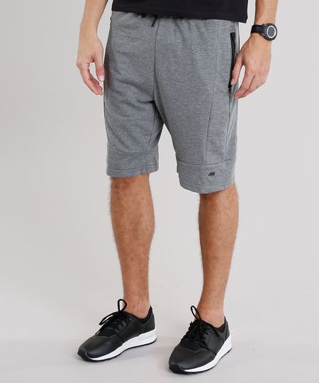 Bermuda-Masculina-Esportiva-Ace-em-Moletom-com-Ziper-Cinza-Mescla-9154732-Cinza_Mescla_1