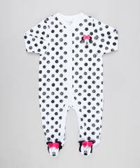 Macacao-Infantil-Minnie-Estampado-de-Poa-Manga-Longa-em-Algodao---Sustentavel-Branco-8928690-Branco_1