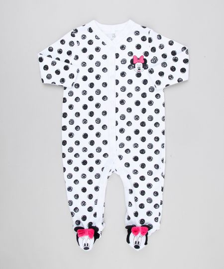 Macacao-Infantil-Minnie-Estampado-de-Poa-Manga-Longa-em-Algodao---Sustentavel-Branco-8928690-Branco_1