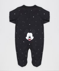 Macacao-Infantil-Mickey-Mouse-Estampado-de-Estrelas-Manga-Longa-em-Algodao---Sustentavel-Preto-8928711-Preto_2