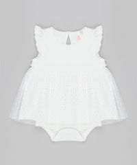 Body-Saia-Infantil-com-Tule-e-Babado-Sem-Manga-Decote-Redondo-em-Algodao---Sustentavel-Off-White-8921835-Off_White_1