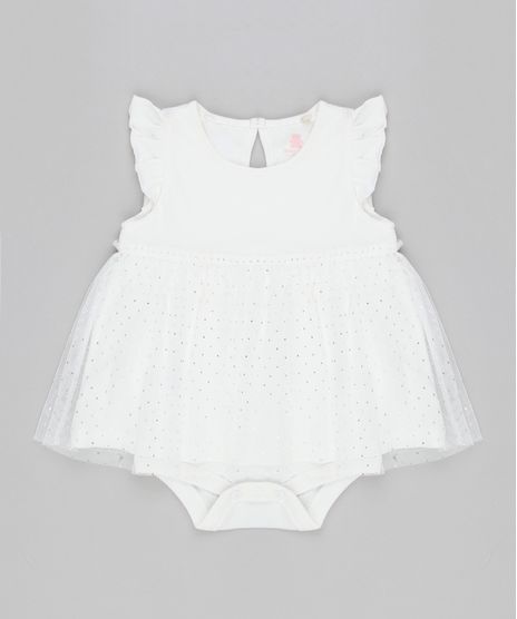 Body-Saia-Infantil-com-Tule-e-Babado-Sem-Manga-Decote-Redondo-em-Algodao---Sustentavel-Off-White-8921835-Off_White_1