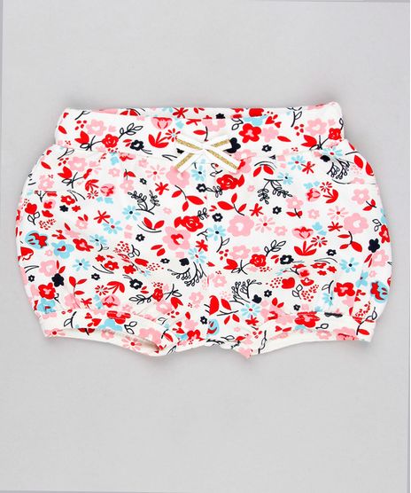 Short-Infantil-Estampado-Floral-em-Algodao---Sustentavel-Off-White-9058505-Off_White_1