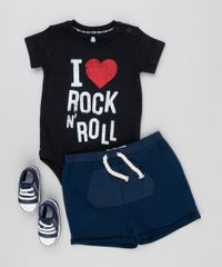 Body-Infantil--I-Love-Rock-N--Roll--Manga-Curta-Decote-Redondo-Preto-9133900-Preto_3