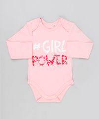 Body-Infantil--Girl-Power--Manga-Longa-Decote-Redondo-em-Algodao---Sustentavel-Rosa-8919195-Rosa_1