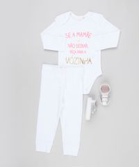 Body-Infantil--Se-a-Mamae-Nao-Deixar-Peca-Para-a-Vovo--Manga-Longa-Decote-Redondo-em-Algodao---Sustentavel-Branco-8920271-Branco_3