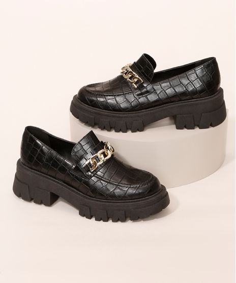Mocassim-Feminino-Mindset-Tratorado-Texturizado-Croco-com-Corrente-Preto-9984972-Preto_1