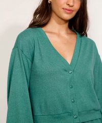 Cardigan-Feminino-Mindset-Oversized-Cropped-Manga-Bufante-Decote-V-Verde-Escuro-9989260-Verde_Escuro_5