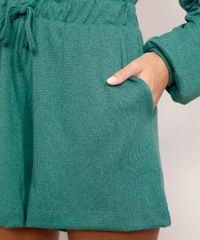 Short-Feminino-Mindset-Cintura-Super-Alta-com-Bolsos-e-Cordao-Verde-Escuro-9989261-Verde_Escuro_5