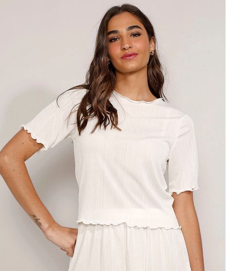 Blusa-Feminina-Mindset-Texturizada-com-Frufru-Manga-Curta-Decote-Redondo-Off-White-9985193-Off_White_1