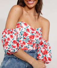 Blusa-Feminina-Manga-Bufante-Ombro-a-Ombro-Cropped-Corset-Estampada-Floral-Off-White-9984259-Off_White_4