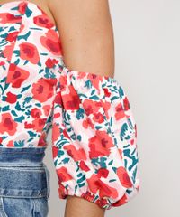 Blusa-Feminina-Manga-Bufante-Ombro-a-Ombro-Cropped-Corset-Estampada-Floral-Off-White-9984259-Off_White_5