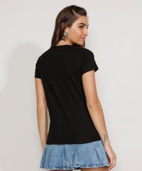 Camiseta-Feminina-Manga-Curta--Love-is-Love--Decote-Redondo-Preta-9981913-Preto_4