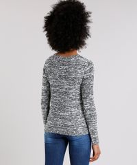 Sueter-Feminino-em-Trico-Mescla-Manga-Longa-Decote-Redondo-Preto-8887724-Preto_2