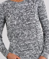 Sueter-Feminino-em-Trico-Mescla-Manga-Longa-Decote-Redondo-Preto-8887724-Preto_4