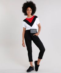 Blusa-Feminina-com-Recortes-Contrastantes-Manga-Curta-Decote-Redondo-Branca-9186642-Branco_3