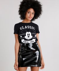 Blusa-Feminina-Mickey-Mouse-Manga-Curta-Decote-Redondo-em-Algodao---Sustentavel-Preta-9132131-Preto_1