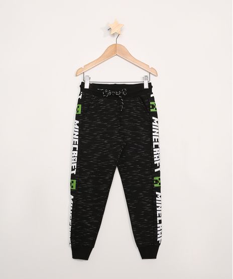 Calca-de-Moletom-Infantil-Minecraft-Preta-9981013-Preto_1