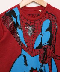 Camiseta-Infantil-Manga-Curta-Homem-Aranha-Vermelho-9978144-Vermelho_2