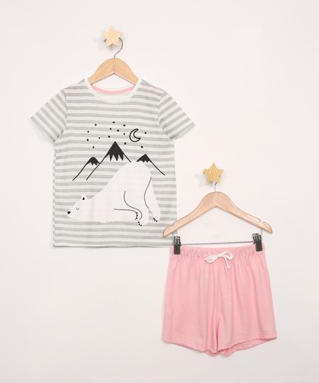 Pijama-Infantil-Manga-Curta-Urso-Polar-Off-White-9979026-Off_White_1 Pijama-Infantil-Manga-Curta-Urso-Polar-Off-White-9979026-Off_White_1