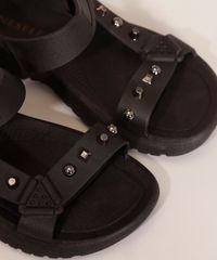 Papete-Feminina-Oneself-com-Tachas-Preta-9985935-Preto_3