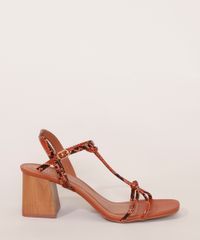 Sandalia-Feminina-com-No-Salto-Medio-em-Madeira-Estampado-Animal-Print-Cobra-Oneself-Caramelo-9986000-Caramelo_2