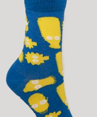 Meia-Feminina-Cano-Alto-Os-Simpsons-Azul-9977766-Azul_3