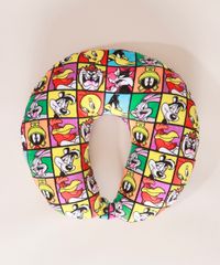 Kit-de-Apoio-de-Pescoco-Estampado-Looney-Tunes---Tapa-Olho-Multicor-9981127-Multicor_2