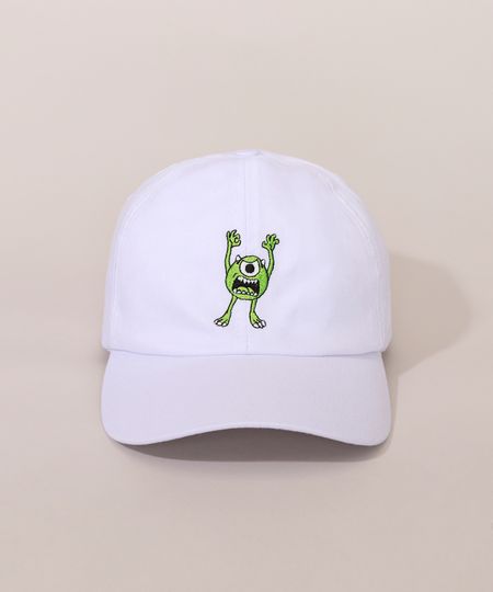 Bone-Masculino-Aba-Curva-com-Bordado-Mike-Wazowski-Branco-9981584-Branco_1 Bone-Masculino-Aba-Curva-com-Bordado-Mike-Wazowski-Branco-9981584-Branco_1