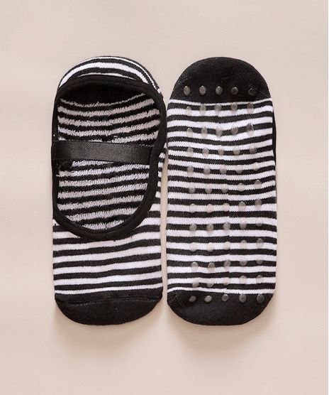 Meia-Feminina-Sapatilha-Listrada-Preta-9977270-Preto_1
