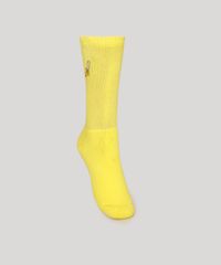 Meia-Feminina-Cano-Alto-com-Bordado-de-Banana-Amarelo-9978321-Amarelo_1