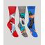Kit-de-3-Meias-Masculinas-Cano-Alto-Looney-Tunes-Multicor-9980724-Multicor_1