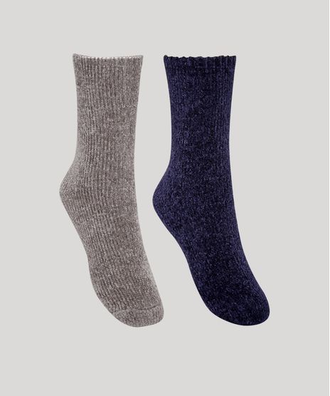Kit-de-2-Meias-Femininas-Cano-Alto-de-Inverno-Multicor-9837836-Multicor_1