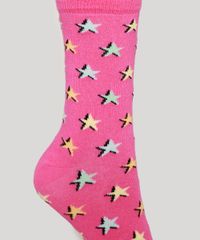 Meia-Feminina-Cano-Alto-Estampada-de-Estrelas-Rosa-9976576-Rosa_3