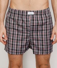 Samba-Cancao-Masculina-Estampada-Xadrez-Preta-9964368-Preto_1