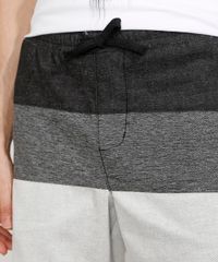 Bermuda-Masculina-de-Sarja-Reta-com-Recortes-e-Cordao-Cinza-Mescla-9967044-Cinza_Mescla_6