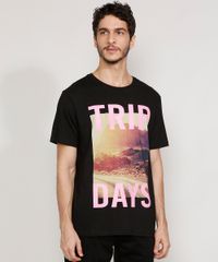 Camiseta-Masculina-Manga-Curta--Trip-Days--Paisagem-Gola-Careca-Preta-9981875-Preto_1