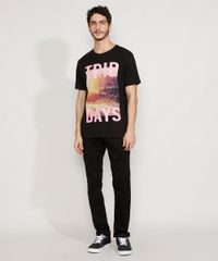 Camiseta-Masculina-Manga-Curta--Trip-Days--Paisagem-Gola-Careca-Preta-9981875-Preto_3