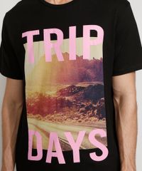 Camiseta-Masculina-Manga-Curta--Trip-Days--Paisagem-Gola-Careca-Preta-9981875-Preto_5