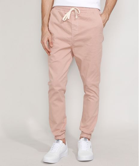 Calca-de-Sarja-Masculina-Jogger-Skinny-com-Cordao-Rose-9973449-Rose_1