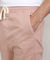 Calca-de-Sarja-Masculina-Jogger-Skinny-com-Cordao-Rose-9973449-Rose_5
