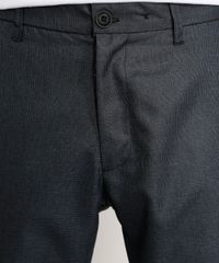 Calca-Masculina-Alfaiataria-Slim-Cropped-Estampada-Xadrez-Preta-9981533-Preto_4