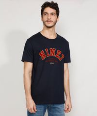 Camiseta-Masculina-Manga-Curta--Nine7--Flocada-Gola-Careca-Azul-Marinho-9981873-Azul_Marinho_1