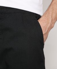 Calca-de-Sarja-Masculina-Jogger-Skinny-Estampada-Mini-Print-com-Cordao-Preta-9962115-Preto_6