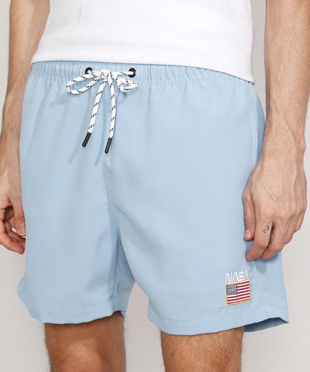 Short-Masculino-Relaxed-NASA-com-Bordado-e-Bolsos-Azul-Claro-9975254-Azul_Claro_1