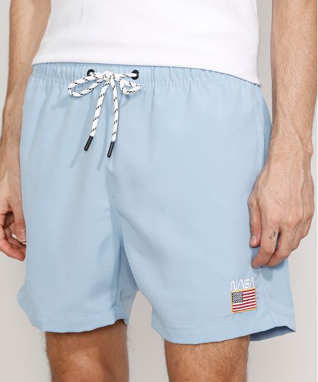 Short-Masculino-Relaxed-NASA-com-Bordado-e-Bolsos-Azul-Claro-9975254-Azul_Claro_1